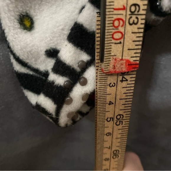 Sanrio Hello Kitty One Piece L Footie Pajamas Costume Black & White PJs - Picture 5 of 13